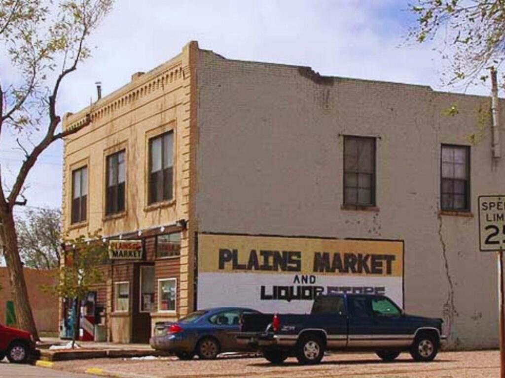 Grocery store on Main Street, Pierce, CO