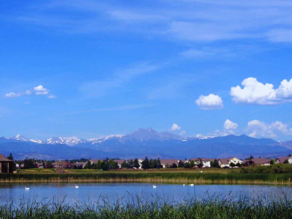 The Rocky mountains in the West, Longmont, CO